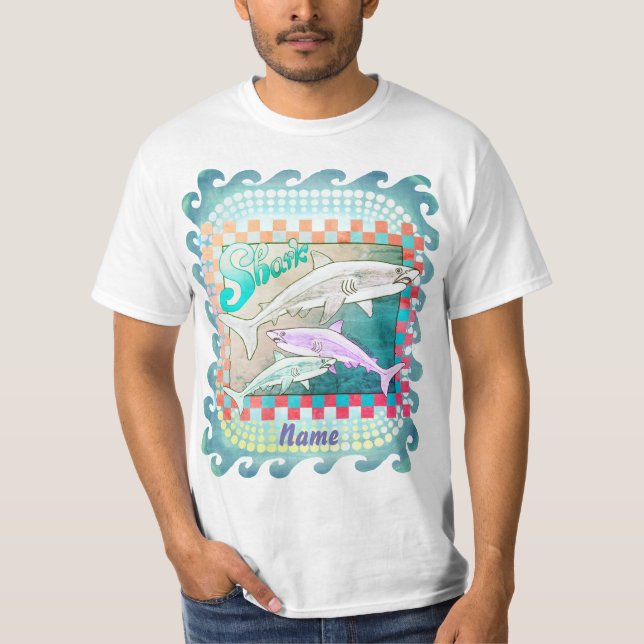 T-shirt Retro Shark (Devant)