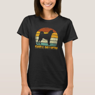 T-shirt Retro Shiba Inu Maman Chien Propriétaire Mère Anim