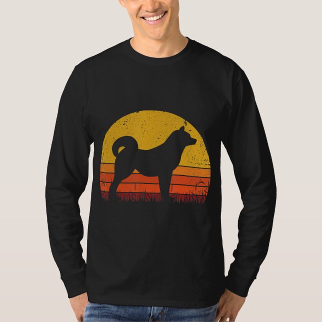 T-shirt Retro Shiba Inu Pour Amoureux des chiens | Cadeau  (Devant)