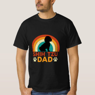 T-shirt Retro Shih Tzu Papa