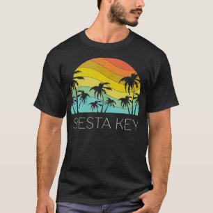 T-shirt Retro Siesta Key Florida Beach Vacances Souvenir S