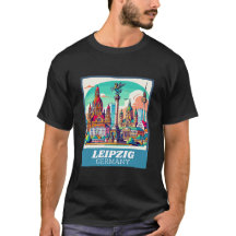 Rétro silhouette de Leipzig 