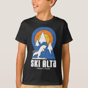 T-shirt Retro Ski Alta White Fox
