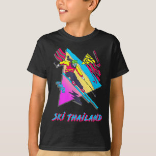 T-shirt Retro Ski Thaïlande Adventure Graphic Skier