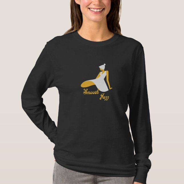 T-shirt Retro Smooth Jazz Music (Devant)