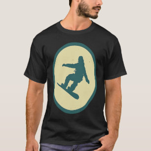 T-shirt Retro Snowboard Vintage Extreme Sport d'hiver