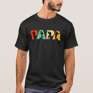 T-shirt Retro Soldier Papa, Funny Papa Soldier Père