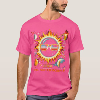 T-shirt Rétro Soleil Total Éclipse Solaire 8 avril 2024 To