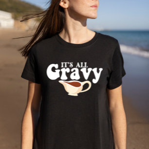 T-shirt Rétro Son Bébé Tout Gravy Chute Vintage Thanksgivi