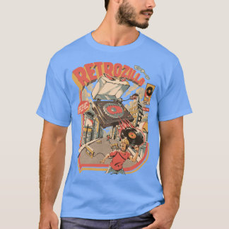 T-shirt Retro Soundzilla Noir