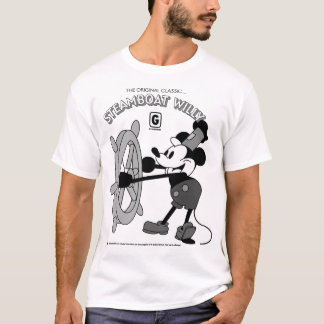 T-Shirt Rétro Steamboat Willie 