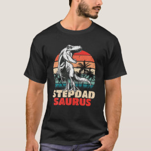 T-shirt Retro Stepdadsaurus Rex Funny Stepdad Saurus Dinus