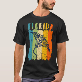 T-shirt Retro Stingray Floride Thème Amis Famille
