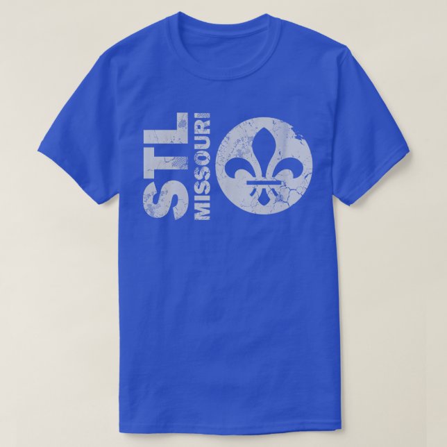 T-shirt Rétro Stl Saint-Louis Missouri (Design devant)