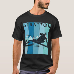 T-shirt Retro Stratton Vermont Ski Vintage de neige