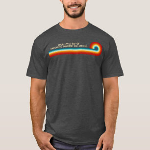 T-shirt Retro Stripes Votre Petit Rayon De Soleil Sarcasti