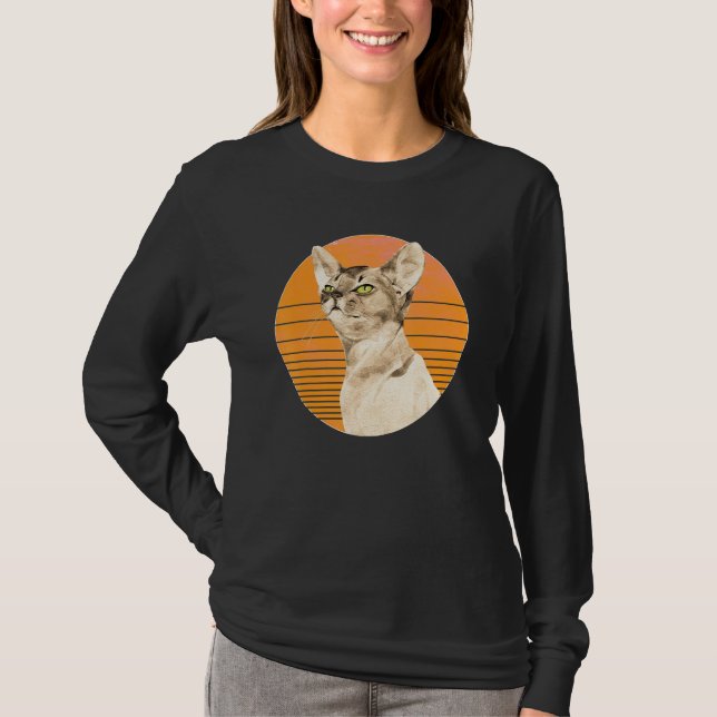 T-shirt Retro Style Cat for every kitten & cat (Devant)