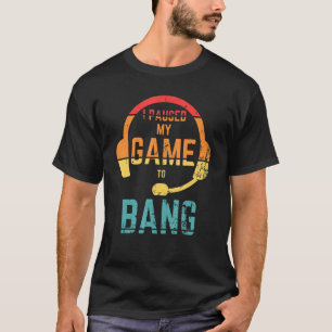 T-shirt Retro Style I A Suspendu Mon Jeu À Bang Indépendan