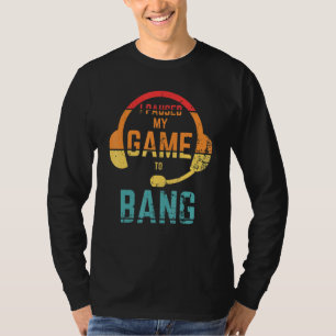 T-shirt Retro Style I A Suspendu Mon Jeu À Bang Indépendan