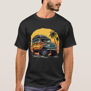 T-shirt Retro Style Vintage Look Aventure aventure 4x4