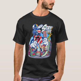 T-shirt Retro Summer Popsicle Stay Cool Ice Cream Citation