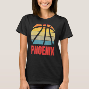 T-shirt Retro Sun Basketball Phoenix Design