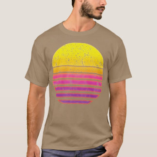 T-shirt Rétro Sun Synthwave