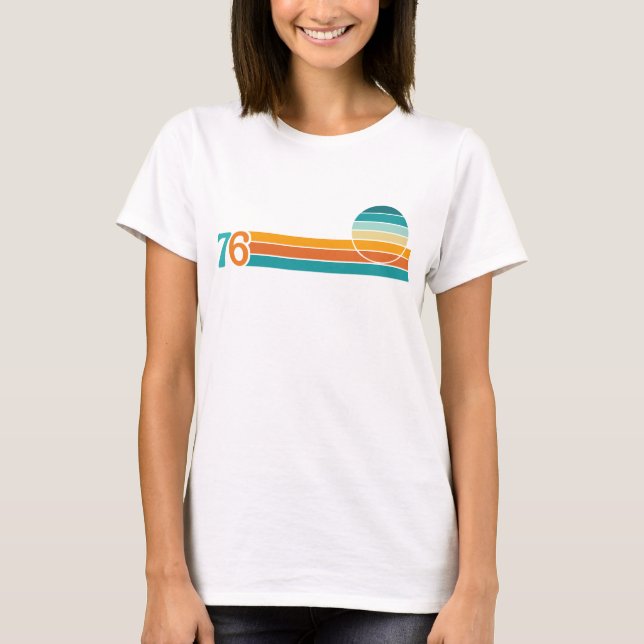 T-shirt Retro Sunset 76 (Devant)