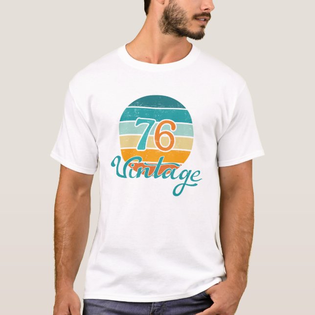 T-shirt Retro Sunset 76 Vintage (Devant)