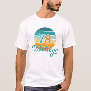 T-shirt Retro Sunset 78 Vintage en détresse