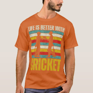 T-shirt Retro Sunset Citations De Cricket Pour Les Ventila
