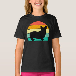 T-Shirt Retro Sunset Corgi