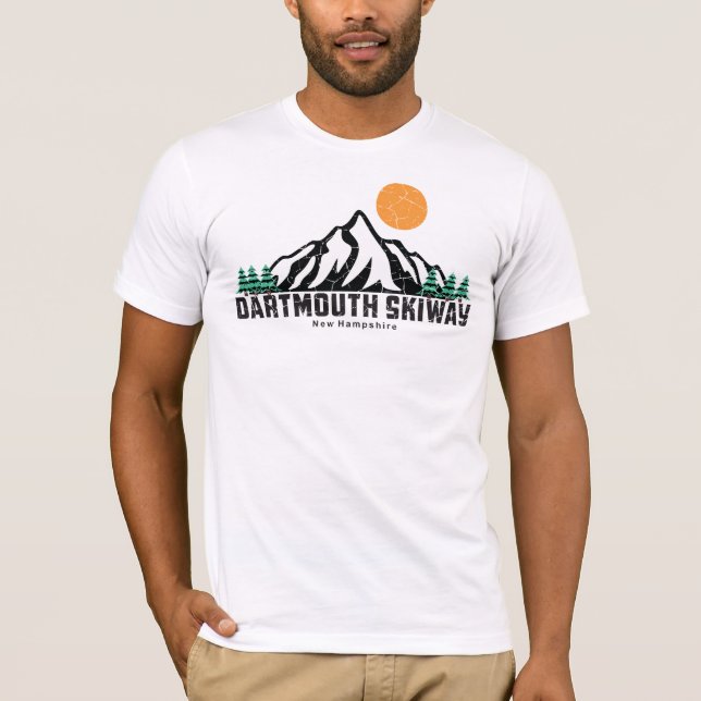 T-shirt rétro Sunset de Dartmouth Skiway (Devant)