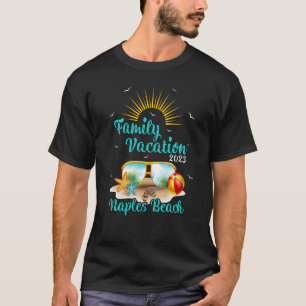 T-shirt Retro Sunset Family Vacation 2023 Floride Naples B