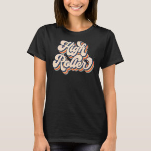 T-shirt Retro Sunset High Roller Roller Patinage Anniversa