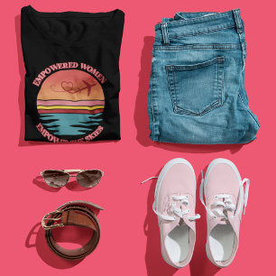 T-shirt Retro Sunset, Pilote Femmes, Citation Inspirante