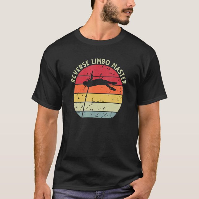 T-shirt Retro Sunset Pole Vault (Devant)