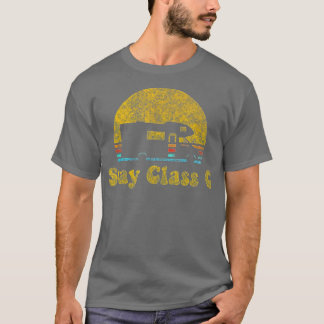 T-shirt Retro Sunset RV Stay Class C Camping Camper Gift 
