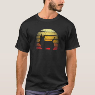 T-shirt Retro Sunset Scottish Terrier Dog Thème Design
