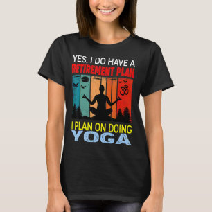 T-shirt Retro Sunset Slogan Plan De Retraite Je Plan Sur D
