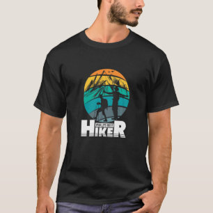 T-shirt Retro Sunset Worlds Best Hiker Mountain Outdoor Hi