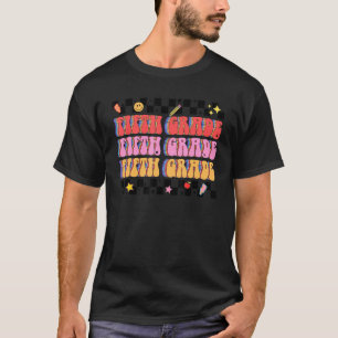 T-shirt Retro Super 5e année d'amusement Équipe 5e année d