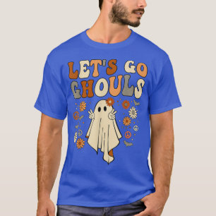 T-shirt Retro Super Allons Gouls Ghost Hippie Hallowee