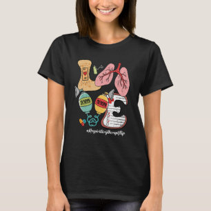 T-shirt Retro Super AMOUR Poumons Vie du thérapeute respir
