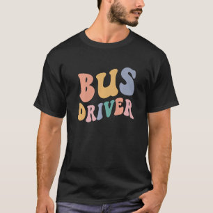 T-shirt Retro Super Bus Squad Retour À L'École Bus Driver