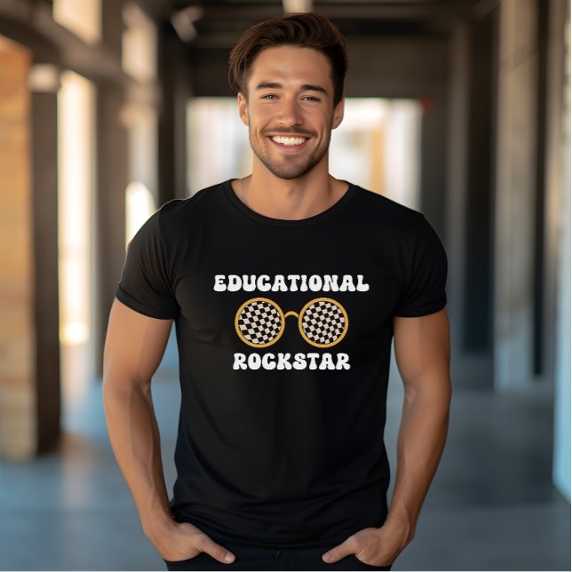 T-shirt Retro super Education Rockstar lunettes de soleil  (Créateur téléchargé)