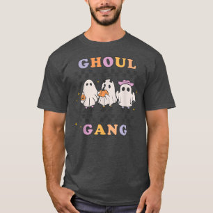 T-shirt Retro Super Ghoul Gang Halloween Ghost Boom Fall A