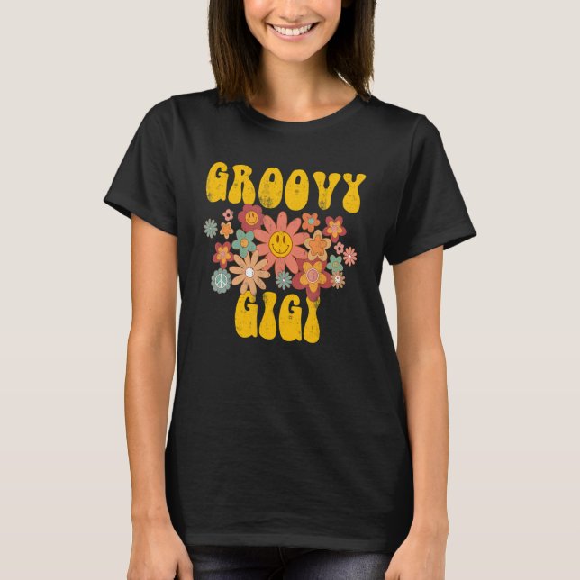 T-shirt Retro Super Gigi Matching Famille 1er Anniversaire (Devant)
