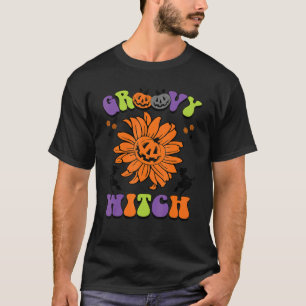 T-shirt Retro Super Halloween Super sorcière Happy H