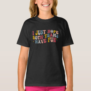 T-shirt Retro Super J'Espère Juste Que Les Deux Équipes Se